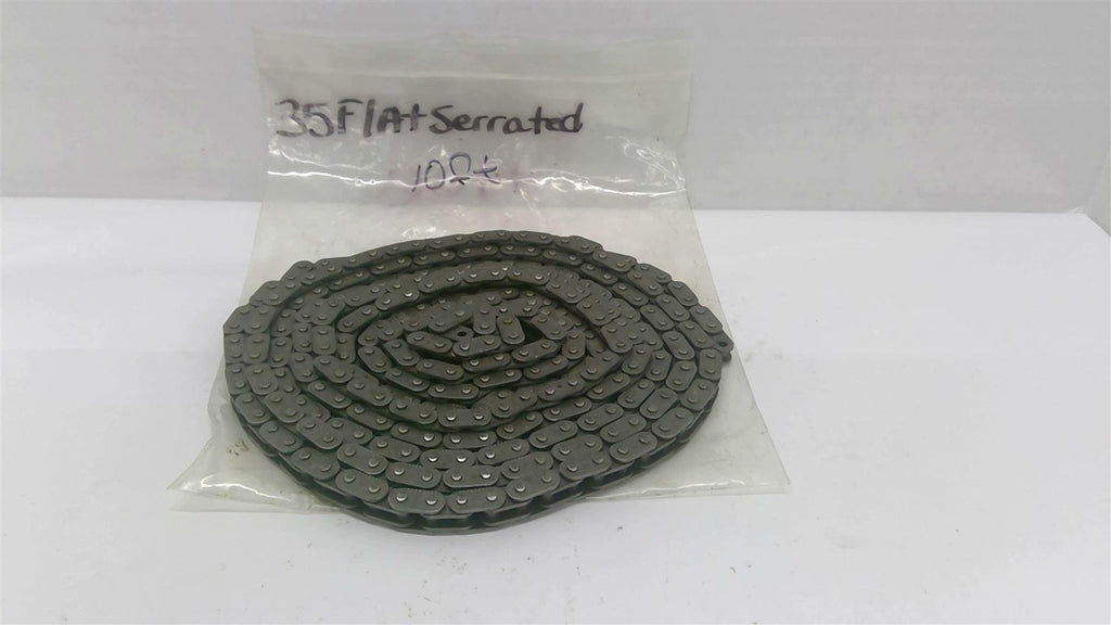 35 Flat Serrated Chain 10 Ft.