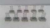 Unistrut P1008U SS 3/8"-16 Channel Nut With Spring Lot Of 10