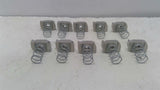 Unistrut P1008U SS 3/8"-16 Channel Nut With Spring Lot Of 10