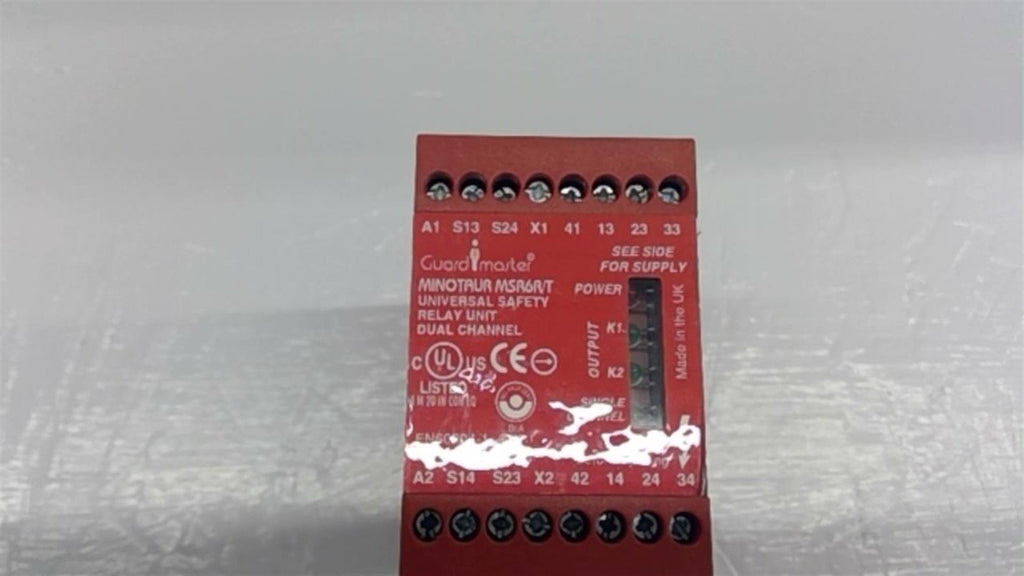 Allen-Bradley Guard Master MSR6R/T Universal Safety Relay Unit Dual Channel