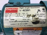 Dayton 4Z281 Right Angle Gear Motor