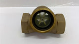 Slight Flow Indicator 1" Double Window Propeller 125MAX PSI 200 Degree F Max