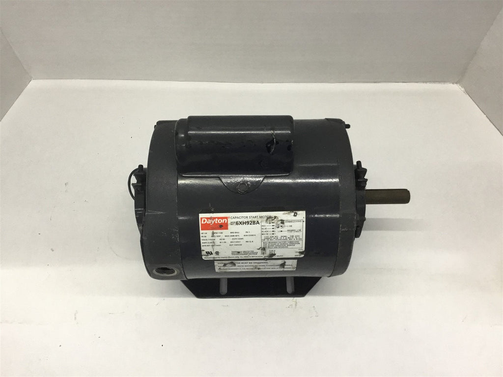 Dayton 6XH92BA 1/4 Hp 115/230V 1200 Rpm 56F Single Phase 60Hz
