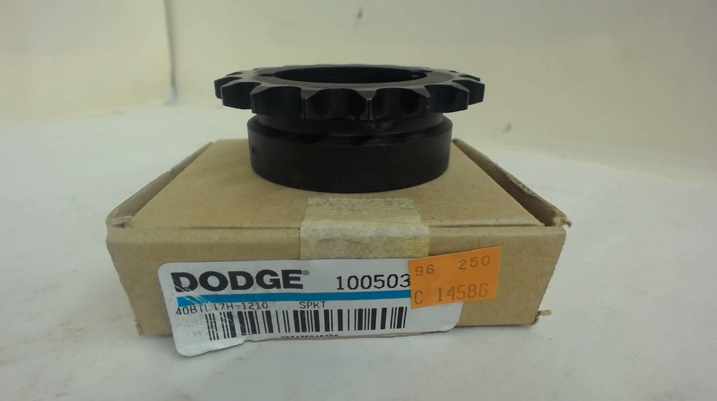 DODGE 100503 40BTL17H-1210 SPROCKET, 40 CHAIN, 17 TEETH HARDENED