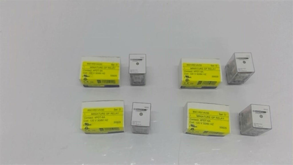 Square D 8501RS14V20 Miniature GP Relay 14 Pin Lot Of 4