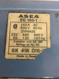 ASEA EFLG 160-2P Contactor 240 volt 50 HP