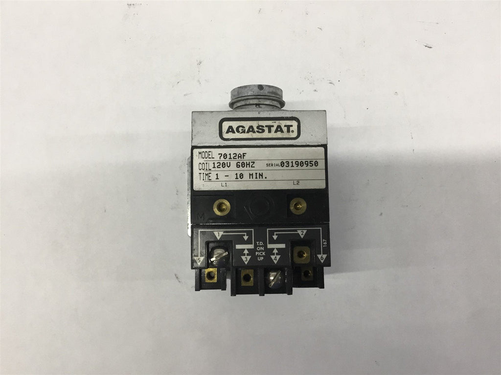 Agastat 7012AF Time Delay Relay 1-10Min 120v 60Hz