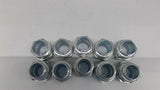 Hubbell 3404 Liquid Tight Straight Connector 1" Lot Of 10
