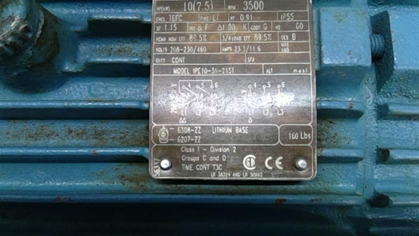 Weg 00336ESA80SR motore seghetto da 3 CV 3500 RPM 208-230/460 V 3PH 80S