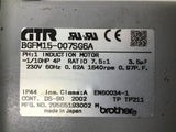 GTR BGFM15-007SG6A 1/10 HP AC Motor 230V 1640 RPM 4P 7.5-1RATIO 1PH 60HZ TEFC