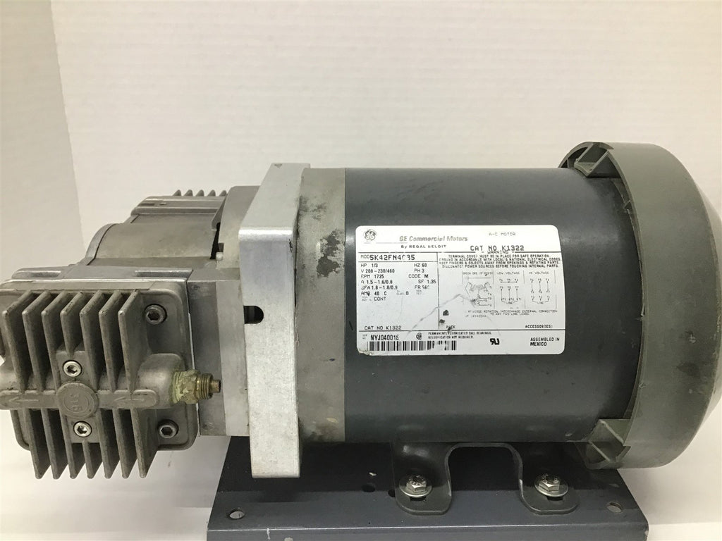 GE K1322 1/3 HP AC Motor 208-230/460V 1800 RPM 4P with R272-FT-CE3 Pump
