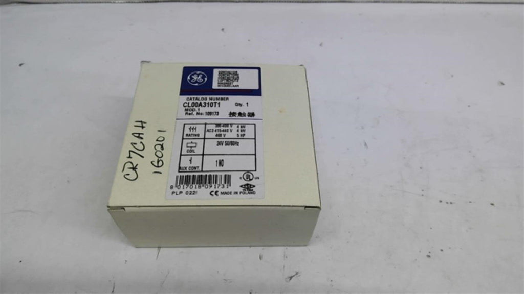 General Electric CL00A310T1 Contactor 5 Hp 460 Volt 24V 50/60 HZ Coil