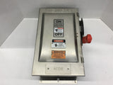 Siemens HF362S Fusible Heavy Duty Safety Switch 60A 600Vac 15 HP Stainless Steel