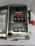 Siemens HF362S Fusible Heavy Duty Safety Switch 60A 600Vac 15 HP Stainless Steel