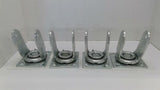 Albion 6L Swivel Casters Without Wheels Lot Of 4