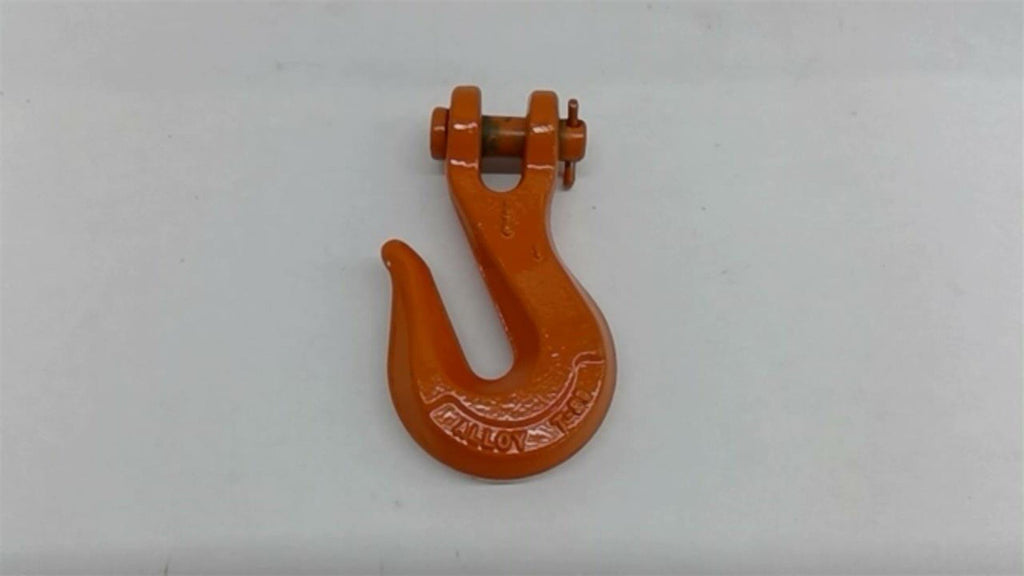 CM T-80 Clevis Grab Hook With Pin Forged Alloy Orange 3/8"