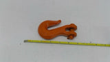 CM T-80 Clevis Grab Hook With Pin Forged Alloy Orange 3/8"