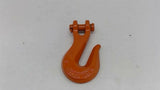 CM T-80 Clevis Grab Hook With Pin Forged Alloy Orange 3/8"