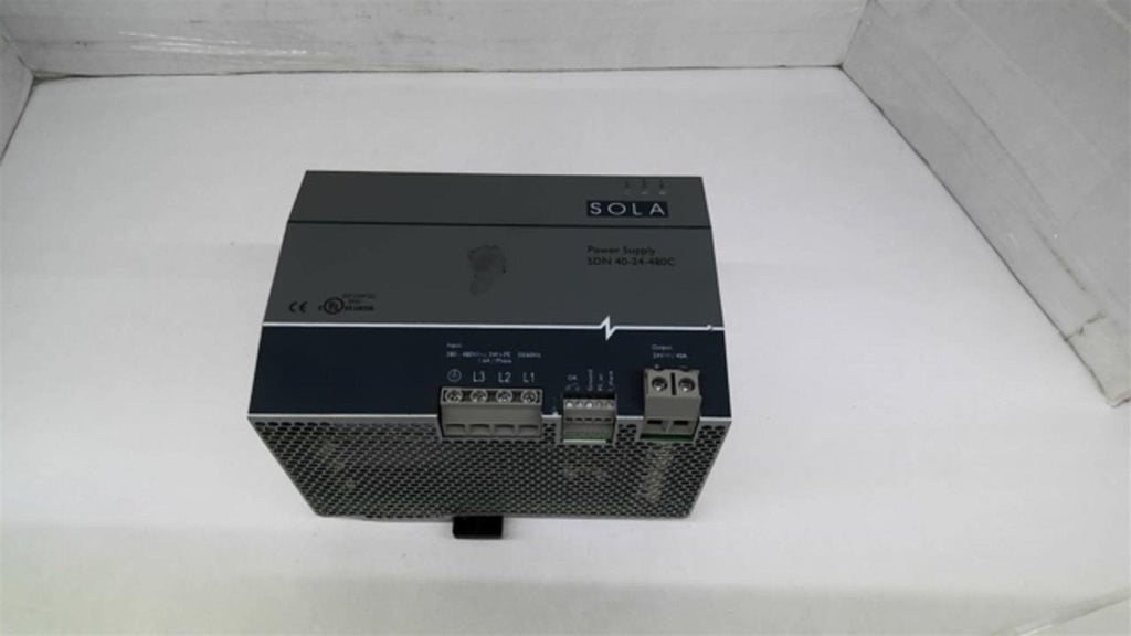 Emerson Sola SDN 40 24-480C Power Supply 380 480 V 3WPE 50 60 HZ 24 V 40 A