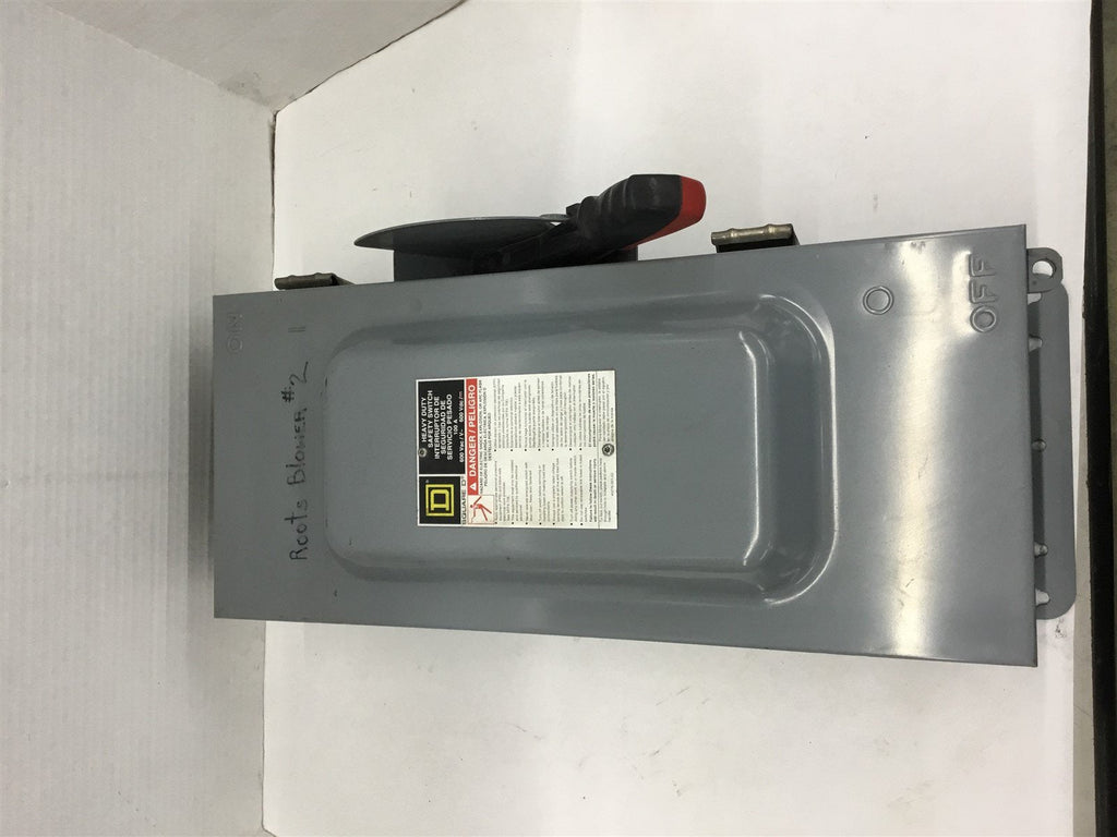 Square D HU363AWK 100A 600 Volts Non-Fusible Safety Switch