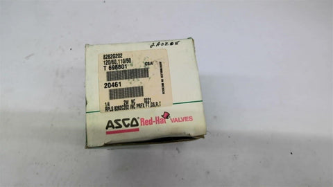 Asco Red Hat 8262G202 Solenoid Valve 1/4" 2 Watt 200 PSI