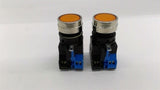 Idec HW4L-M1F10QD A-24V Pushbutton Lot Of 2