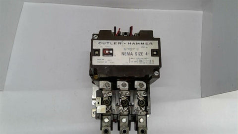 Cutler-Hammer A10FG0 Size 4 Starter 100 Hp 460 Volts
