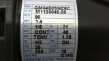 Leeson M1135040 1/8HP DC Gear motor 250 RPM TENV 90V 10:1 RAtio