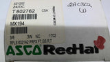 Asco Red Hat 8321G002 Solenoid Valve 3/8" 3 Watt 24 VDC