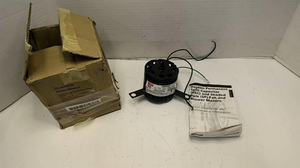 Dayton 4M301D 1/15HP Condenser Motor 1550 RPM 115V 50/60HZ