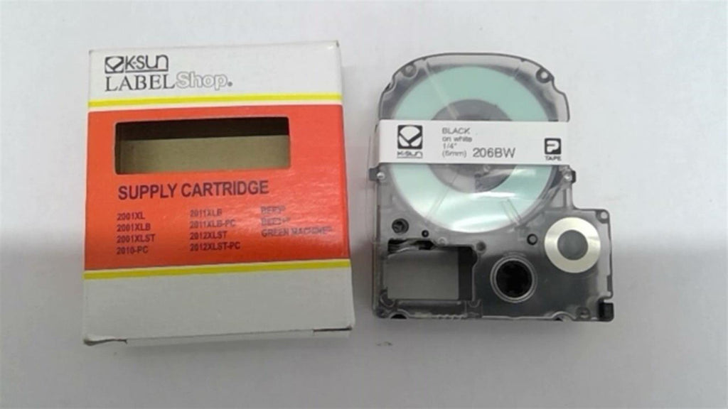 K-Sun 2065BW Supply Cartridge Black on White 1/4"