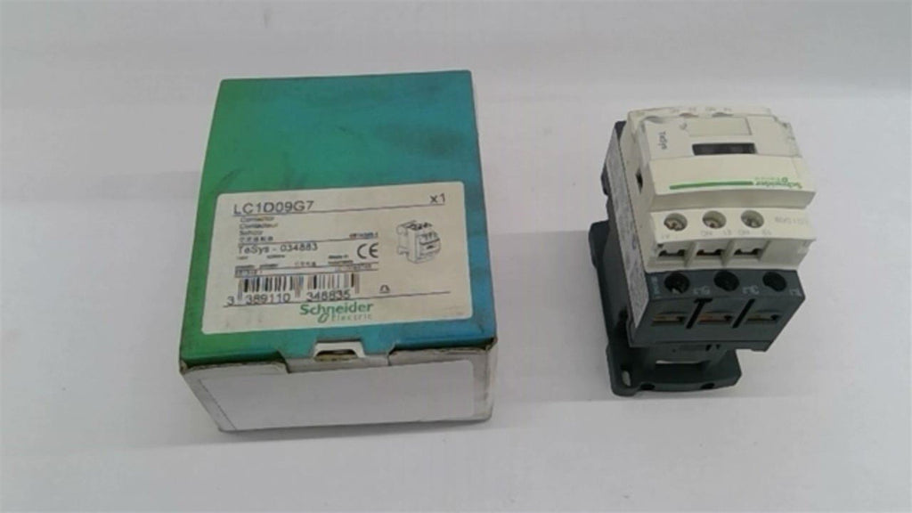 Schneider Electric LC1D09G7 Contactor 120V 50/60HZ