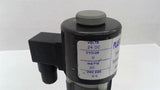 Plast-O-Matic True Blue Solenoid Valve With Pipe 24VDC 20 Watts