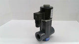 Plast-O-Matic True Blue Solenoid Valve With Pipe 24VDC 20 Watts