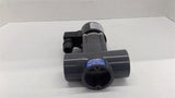 Plast-O-Matic True Blue Solenoid Valve With Pipe 24VDC 20 Watts
