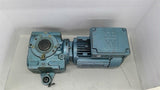 SEW DFT80K2 1HP Gear Motor 3300RPM 3PH 230/460V 9.23:1 Ratio