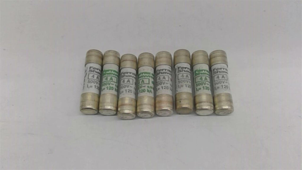 Ferraz Shawmut 10x38 4A Fuse 500 Volt Lot of 8