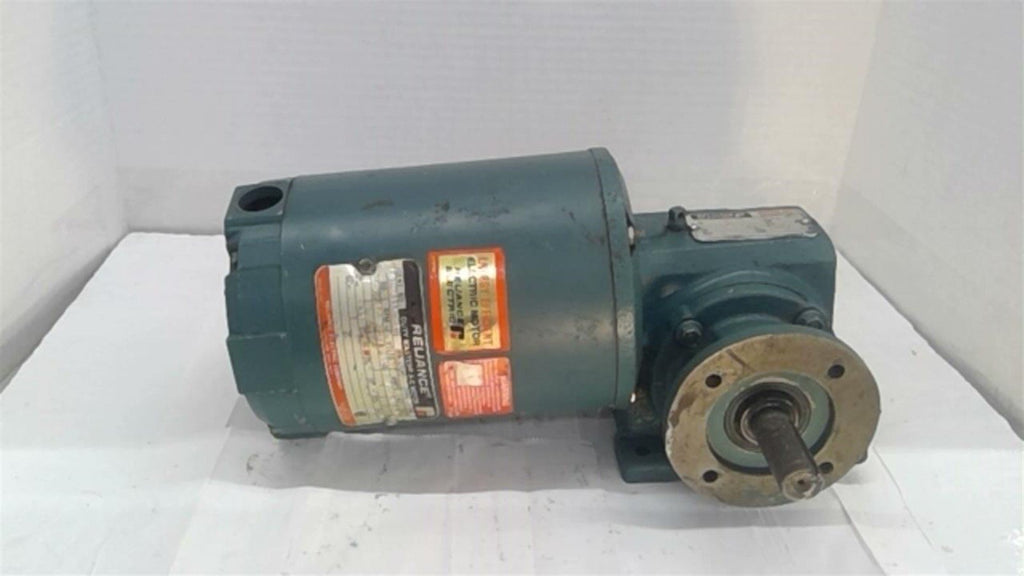 Reliance P48H3118M-TR 1/4HP Gear Motor 1725 RPM 230/460V 40:1 Ratio