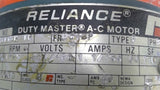 Reliance P48H3118M-TR 1/4HP Gear Motor 1725 RPM 230/460V 40:1 Ratio