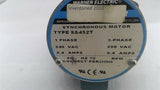 Warner Electric SS452T 0.4A Synchronous Motor 72RPM 3PH 208VAC TEFC 60HZ 0.4 Amp