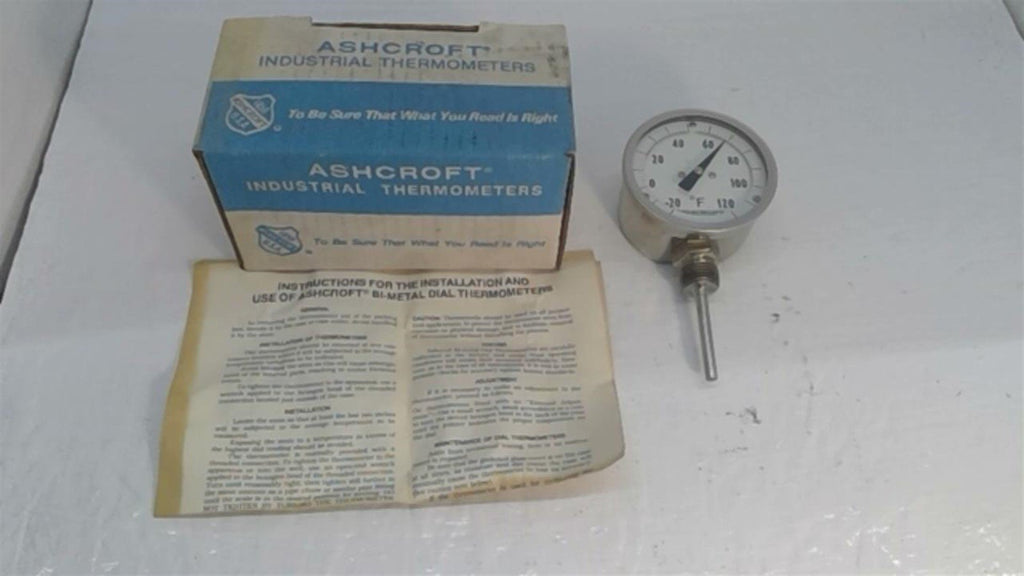 Ashcroft 30EI60L025-20/120F Bimetal Thermometer