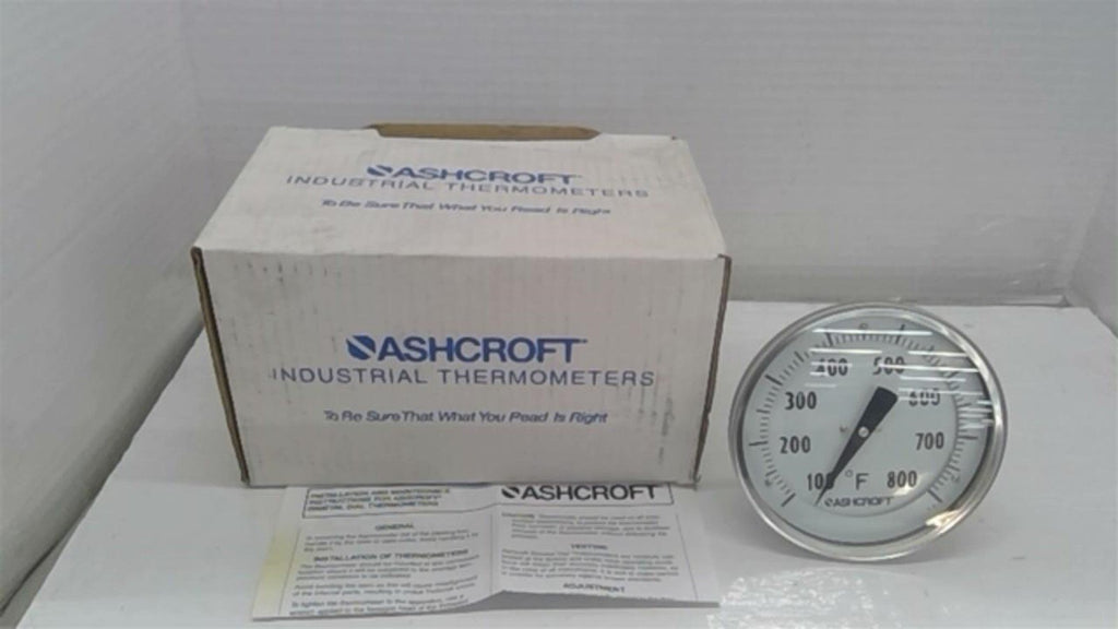 Ashcroft 50El60r060100/800F 5" Bimetal Thermometer 100/800