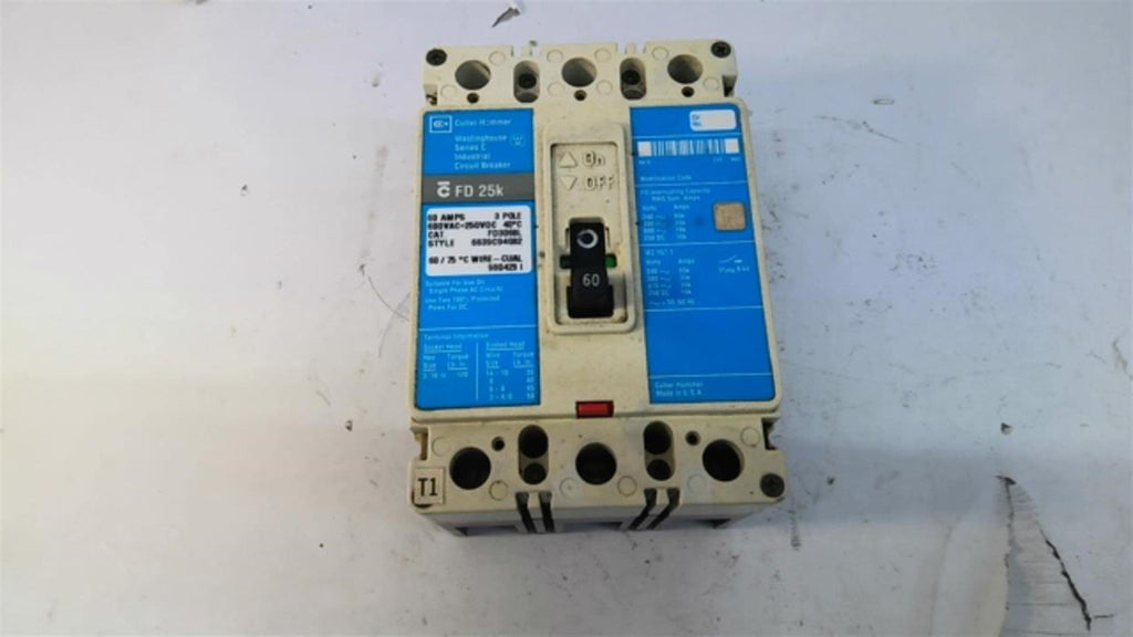 Cutler-Hammer FDS060L Circuit Breaker 60 Amp 600 Volts