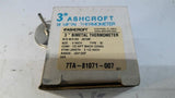 Ashcroft 3" 30EI60R025 Thermometer 182 NPT Back