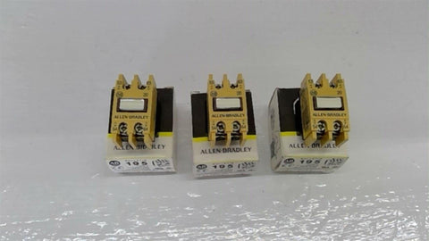 Allen Bradley 195-FA20 Add On Contact Block Lot of 3