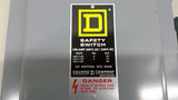 Square D HU-363-AWK 600VAC 3PH 100 Amps 250VDC Safety Switch