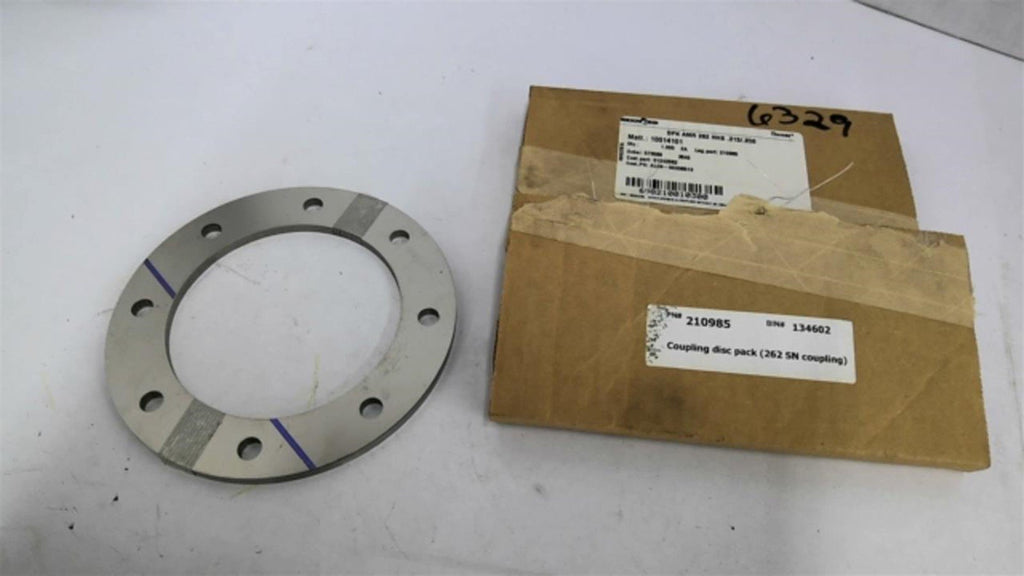 Rexnord DPK AMR 262 HHS .213/.230 Coupling Disk Pack