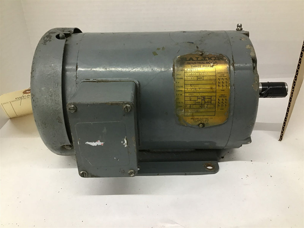 Baldor M3557T 1-1/2HP 230/460V 1200 RPM 6P 3PH 145T 60HZ TE AC Motor
