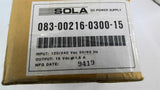 Sola 083-00216-0300-15 DC Power Supply 15 VDC 1.6 Amp