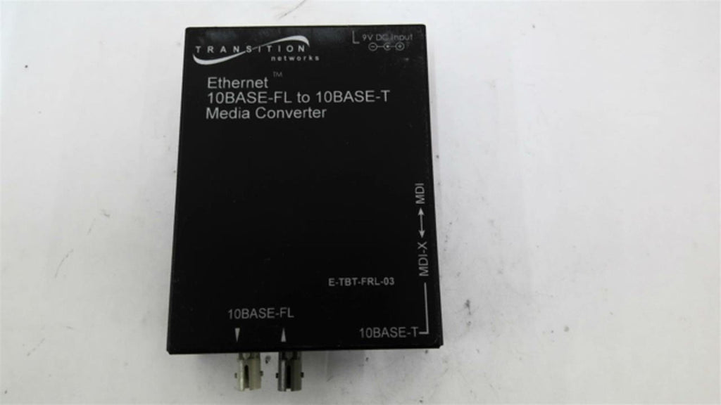 Transition Ethernet 10Base-FL to 10Base-T Media Converter